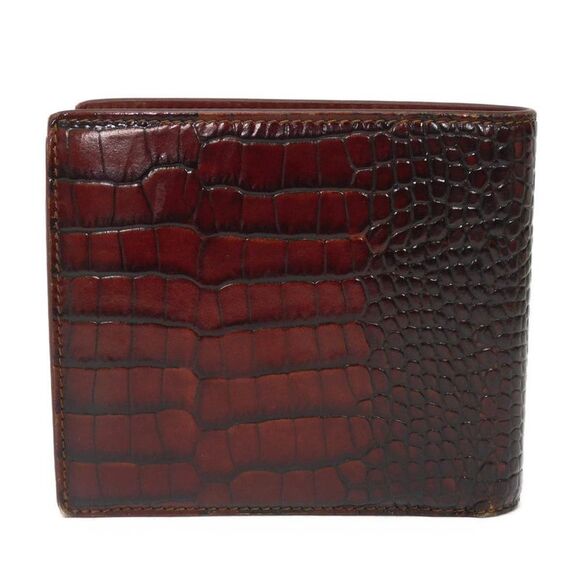 Celine Bifold Wallet Croc-Embossed Calfskin - Picture 3 of 6